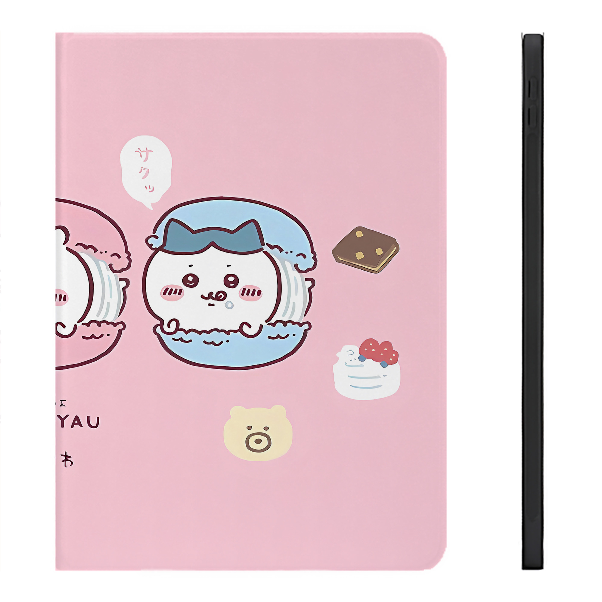 （画像用） ちいかわ Chii-kawa IPadケース ペンホルダー付き ブックスタイルデザイン
